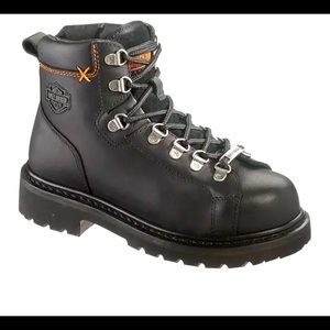 Harley Davidson Gabby steel toe black leather boot